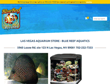 Tablet Screenshot of bluereefaquatics.com